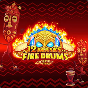 12 Masks of Fire Drums pokie